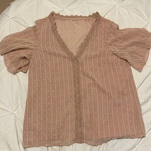 SHEIN pink blouse. Business casual